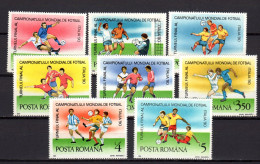 Romania 1990 Football Soccer World Cup Set Of 8 MNH - 1990 – Italië