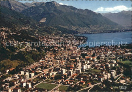 11852718 Solduno Fliegeraufnahme Mit Lago Maggiore Solduno - Autres & Non Classés