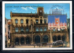 PORTUGAL PORTOGALLO 1990 ROSSIO RAILWAY STATION 200e MAXI MAXIMUM CARD - Cartoline Maximum