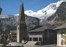 11852700 Saas-Fee Kirchenpartie Mit Alphubel Und Taeschhorn Saas-Fee - Andere & Zonder Classificatie