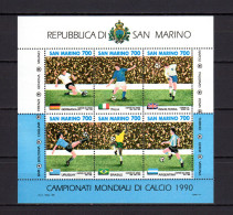 San Marino 1990 Football Soccer World Cup S/s MNH - 1990 – Italia