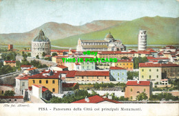 R588545 Pisa. Panorama Della Citta Coi Principali Monumenti. Alinari - Wereld