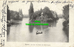 R588547 Paris. Le Lac Du Bois De Boulogne. 1905 - Wereld
