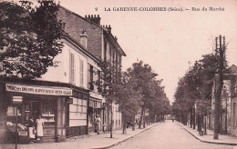 La Garenne Colombes - Rue Du Marché  - Alimentation Generale - Biere Des Aiglons -CPA °J - La Garenne Colombes