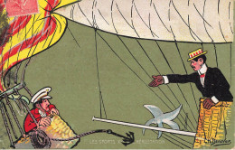 Aviation * CPA Illustrateur Ch. BEAUVAIS Beauvais 1907 * Les Sports : Aérostation * Ballon Dirigeable Zeppelin - Dirigeables