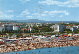 CARTOLINA 1963 ITALIA RIMINI RICCIONE ALBERGHI E SPIAGGIA Italy Postcard ITALIEN Ansichtskarten - Rimini