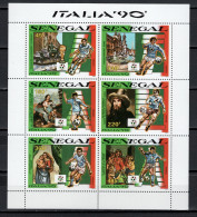 Senegal 1990 Football Soccer World Cup Sheetlet MNH - 1990 – Italien