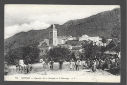 Bougie, Quartier De La Mosquée Et Le Gourraya. Carte Inédite (13738) - Bejaia (Bougie)