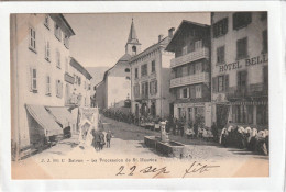 CPA :  14 X 9  -  Salvan  -  La  Procession De St. Maurice - Salvan