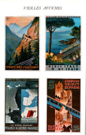 CPM - VIEILLES AFFICHES TOURISTIQUES ...Edition La Vie Du Rail (Format Panorama 23x14,5) - Trenes