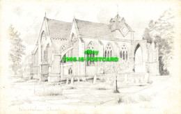 R588351 Winchelsea Church. Pencil Sketch Postcard. Norman - Wereld