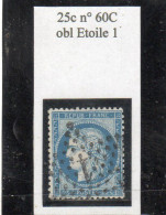 Paris - N° 60C Obl étoile 1 - 1871-1875 Cérès