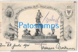 228080 GERMANY BERLIN MONUMENT BISMARCK CIRCULATED TO ARGENTINA POSTAL POSTCARD - Other & Unclassified