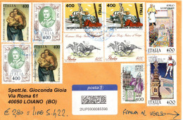 BUSTA CON VARI VALORI SPEDIZIONE IN POSTA1 2019 - 2011-20: Storia Postale