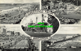 R589319 Greetings From Brighton. K. 675 D. Silveresque. Valentines. 1959. Multi - Wereld