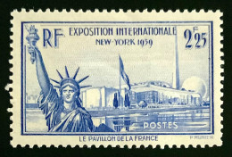 1940 FRANCE N 458 EXPOSITION INTERNATIONALE NEW YORK 1939 - NEUF** - Nuovi