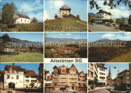 11852204 Altstaetten SG Teilansichten Bergbahn Kirche Hotel Untertor Altstaetten - Other & Unclassified