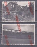 Allemagne Post WW2 Reconstruction Pont Chemin De Fer Ville Bombardement Alentours Memmingen Augsbourg Ou ?? - Trenes