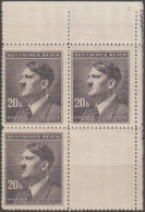 049/ Pof. 97, Corner 4-block, Print Plate 1 - Unused Stamps