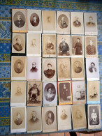 LOT DE 30 PHOTO CDV Photographe De PARIS GRAFFE BARRES MAYER PENNABERT PESME FONTES DARBY JANICOT LE JEUNE MORETTI ETC.. - Old (before 1900)