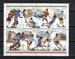 St. Vincent - Grenadines 1989 Football Soccer World Cup Sheetlet MNH - 1990 – Italien