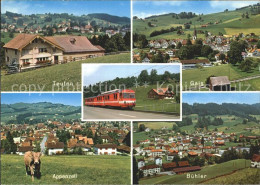 11852078 Appenzell IR Eisenbahn Buehler Gais Teufen Kuehe Appenzell - Sonstige & Ohne Zuordnung