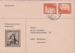 1968/75 Schweiz, Drucksache Zum:CH K52, Mi:CH K50, Appenzell, Philatelisten-Verein, Wasseramt - Cartas & Documentos