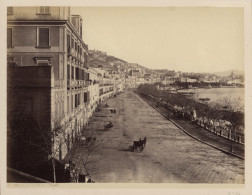 ° ITALIE ° NAPLES ° NAPOLI ° RIVIERA DI CHIAJA ° Photo De 1872 - 1873 ° - Lieux