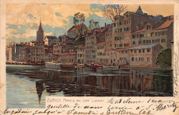 Schweiz - ZÜRICH - Partie An Der Limmat - Künstler Postkarte Zino Diemer - Verlag Künzli - Zürich