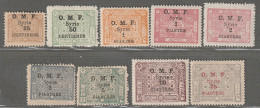 SYRIE - N°74/82 **/* (1921) Timbres Du Royaume De Syrie Surchargés - Unused Stamps