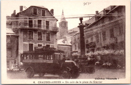 15 CHAUDESAIGUES - Un Coin De La Place Du Gravier. - Autres & Non Classés