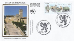 Fdc 2024_Envel. 1er Jour_fdc_soie_Salon-de-Provence, Salon Philatélique Printemps. PJ 13 Salon-de-Provence 04/04/24. - 2020-…