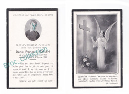 Toulon (Nord), Linthal, Mémento De Denis François Forlen, 27/01/1950, 8 Ans, Enfant, Souvenir Mortuaire, Décès - Devotion Images