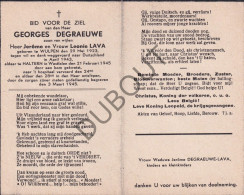 WOII - Georges Degraeuwe °Wulpen 1923 †Haltern, Duitsland 1945 Gekwetst Door Een Bom (F587) - Overlijden