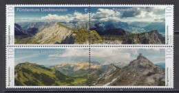 2022 Liechtenstein Mountains Views  Complete Block Of 4 SILVER MNH @ BELOW FACE VALUE - Unused Stamps