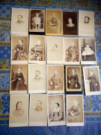 LOT DE 19 PHOTO CDV Photographe De BEAUVAIS OISE HERBERT TABARY - Alte (vor 1900)