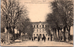 23 GUERET - Avenue De La Repblique Et Lycee De Garcons. - Guéret