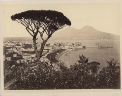 ° ITALIE ° NAPLES ° NAPOLI ° PANORAMA ° CHIAJA ° Photo De 1872 - 1873 ° - Lieux