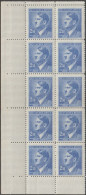 051a/ Pof. 90, Left Corner 10-block - Unused Stamps