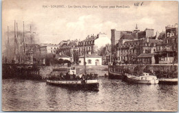 56 LORIENT - Les Quais, Depart D'un Vapeur Pour Port Louis  - Lorient