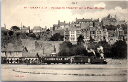 50 GRANVILLE - Passage Du Tramway Sur La Place Pleville  - Granville