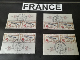 FRANCE   4 X ,PAIRES PHILATEC 1964 OBLITÉRÉS  13.JUIN 1964 1ER JOUR    4 FIRST DAY COVERS 1964  PHILATEC - Mezclas (max 999 Sellos)