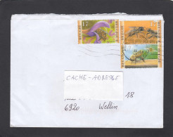 LETTRE AVEC 3 TIMBRES "ABEILLE". - Abejas