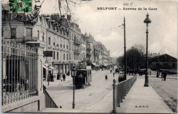 90 BELFORT - Vue De L'avenue De La Gare. - Belfort - Stadt