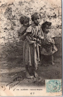 ALGERIE - Trois Jeunes Enfants Kabyles  - Scene & Tipi