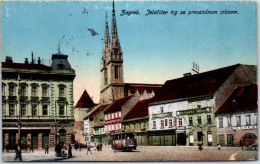 SERBIE - ZAGREB - Jelacicev Trg Sa Prvostolnom Crkvom - Servië