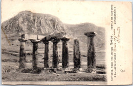 GRECE - Le Temple De Corinthe Acrocorinthe  - Grèce