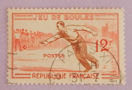 FRANCE YT 1161 CACHET ROND "JEU DE BOULES" ANNÉE 1958 - Gebraucht