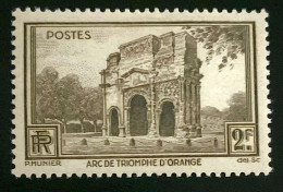 1938 FRANCE N 389 ARC DE TRIOMPHE D’ORANGE - NEUF* - Nuovi