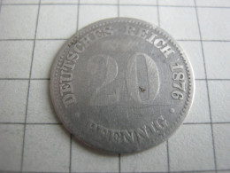 Germany 20 Pfennig 1876 E - 20 Pfennig